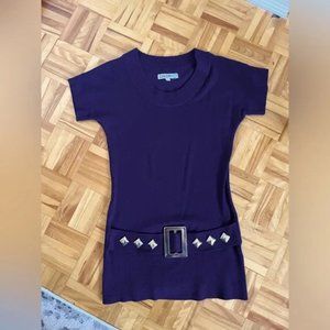 COLORI Short-Sleeve Tunic /w Buckle Detail
